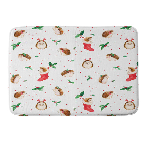 Ninola Design Hedgeog Yuletide Memory Foam Bath Mat