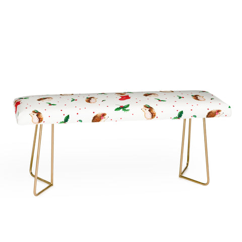 Ninola Design Hedgeog Yuletide Bench