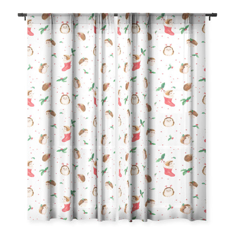 Ninola Design Hedgeog Yuletide Sheer Non Repeat