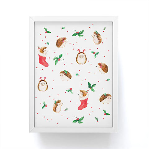 Ninola Design Hedgeog Yuletide Framed Mini Art Print