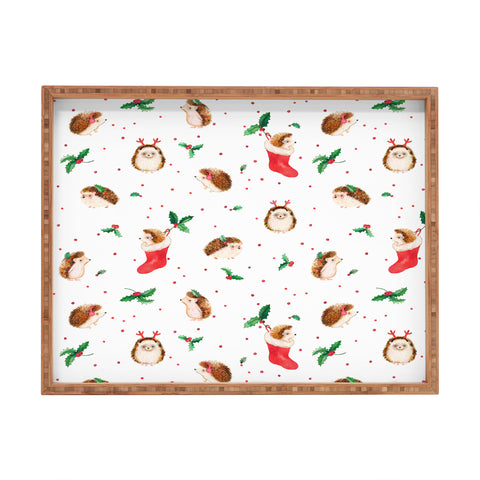 Ninola Design Hedgeog Yuletide Rectangular Tray