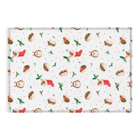 Ninola Design Hedgeog Yuletide Outdoor Rug