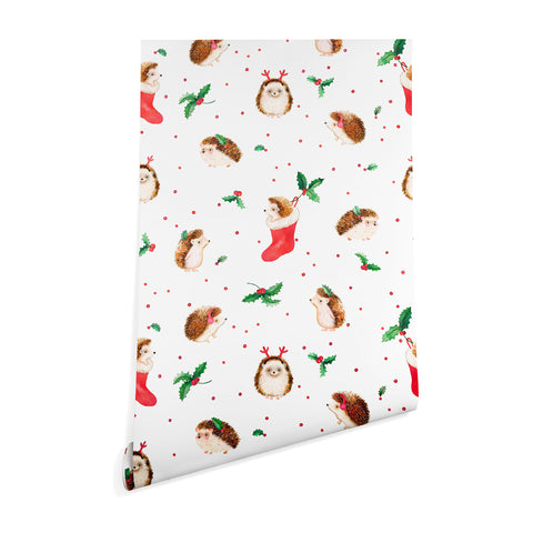 Ninola Design Hedgeog Yuletide Wallpaper