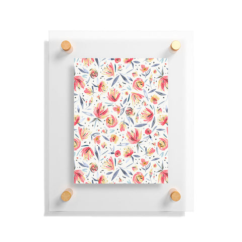 Ninola Design Holiday Peonies Soft Pink Floating Acrylic Print