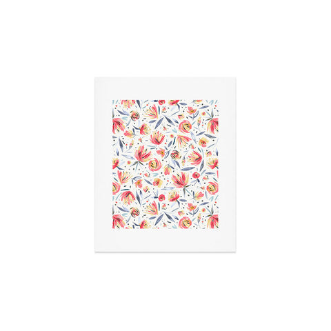 Ninola Design Holiday Peonies Soft Pink Art Print