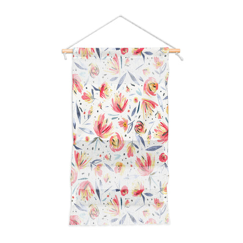 Ninola Design Holiday Peonies Soft Pink Wall Hanging Portrait