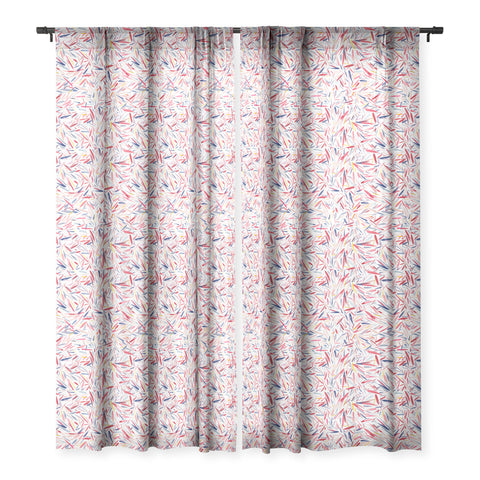 Ninola Design Holiday Rain Sheer Window Curtain
