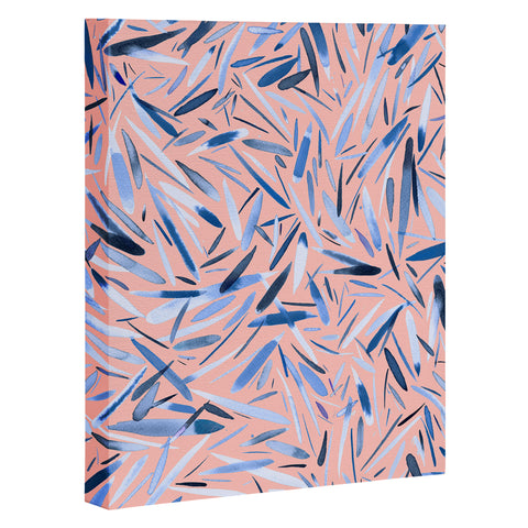 Ninola Design Holiday Rain Pink Art Canvas