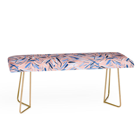 Ninola Design Holiday Rain Pink Bench