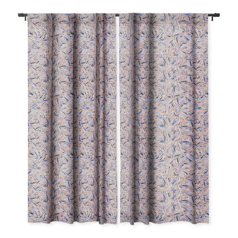 Ninola Design Holiday Rain Pink Blackout Window Curtain