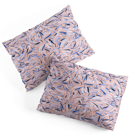 Ninola Design Holiday Rain Pink Pillow Shams
