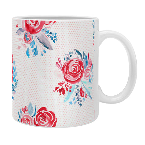 Ninola Design Holiday roses bouquet red Coffee Mug
