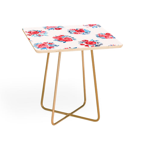 Ninola Design Holiday roses bouquet red Side Table