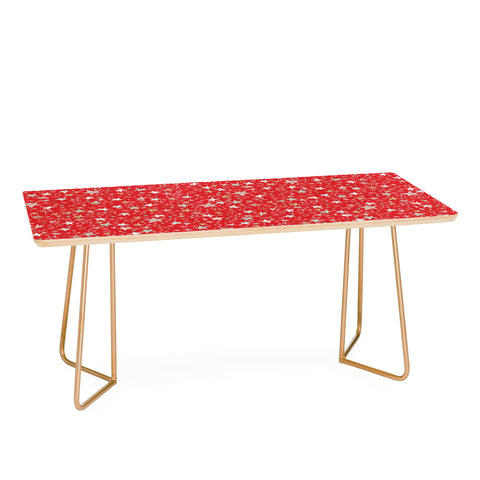 Ninola Design Holiday stars christmas red Coffee Table