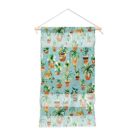 Ninola Design Home plants love Blue Wall Hanging Portrait