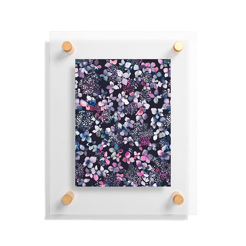Ninola Design Hydrangea Dark Floating Acrylic Print