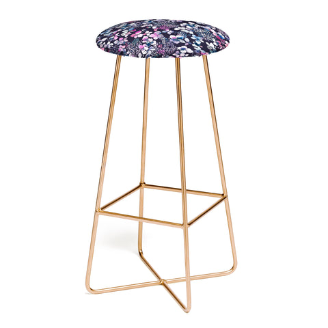 Ninola Design Hydrangea Dark Bar Stool