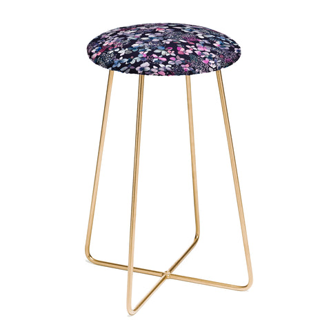 Ninola Design Hydrangea Dark Counter Stool