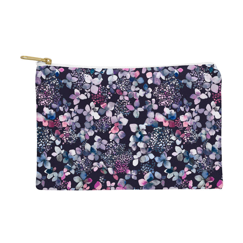 Ninola Design Hydrangea Dark Pouch
