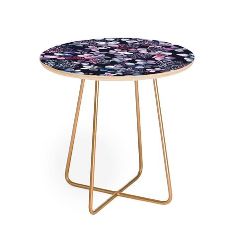 Ninola Design Hydrangea Dark Round Side Table