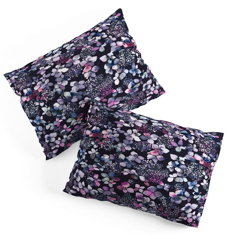 Ninola Design Hydrangea Dark Pillow Shams