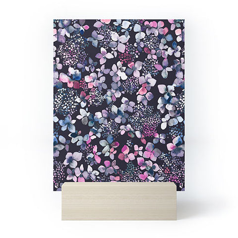 Ninola Design Hydrangea Dark Mini Art Print
