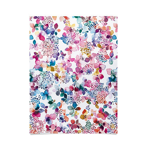 Ninola Design Hydrangea Flowers Poster