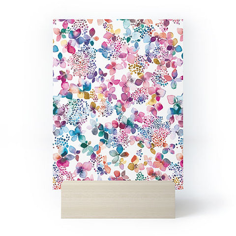 Ninola Design Hydrangea Flowers Mini Art Print