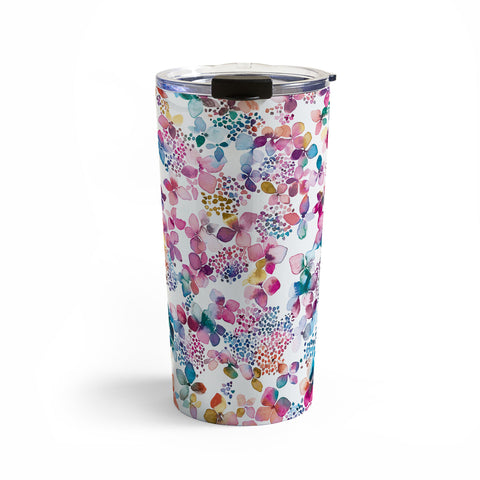 Ninola Design Hydrangea Flowers Travel Mug