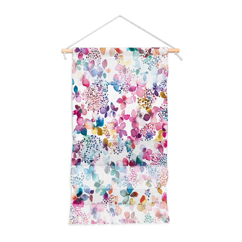 Ninola Design Hydrangea Flowers Wall Hanging Portrait