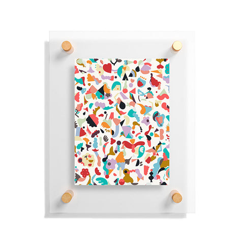 Ninola Design Imaginary Geo Animals Shapes Floating Acrylic Print