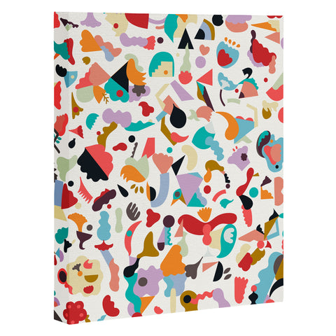 Ninola Design Imaginary Geo Animals Shapes Art Canvas