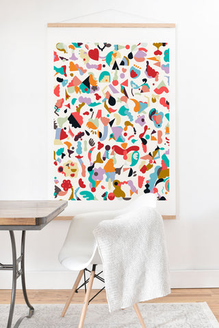 Ninola Design Imaginary Geo Animals Shapes Art Print And Hanger