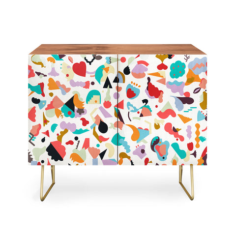 Ninola Design Imaginary Geo Animals Shapes Credenza