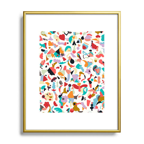 Ninola Design Imaginary Geo Animals Shapes Metal Framed Art Print