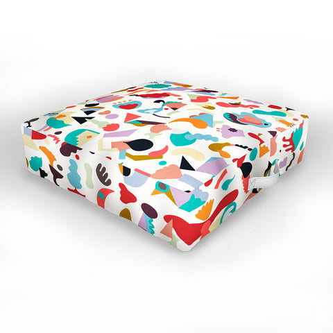 Ninola Design Imaginary Geo Animals Shapes Outdoor Floor Cushion