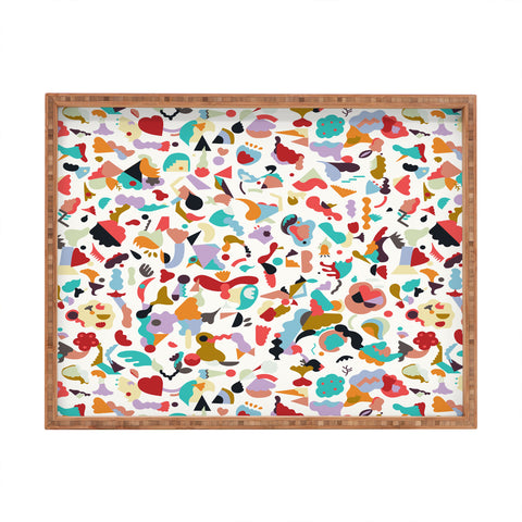 Ninola Design Imaginary Geo Animals Shapes Rectangular Tray