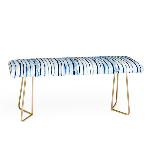 Ninola Design Indigo ink stripes Bench