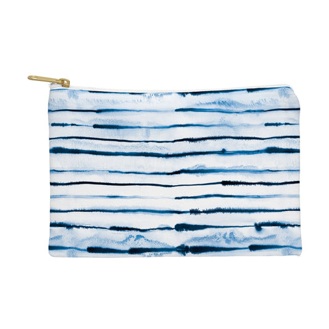 Ninola Design Indigo ink stripes Pouch