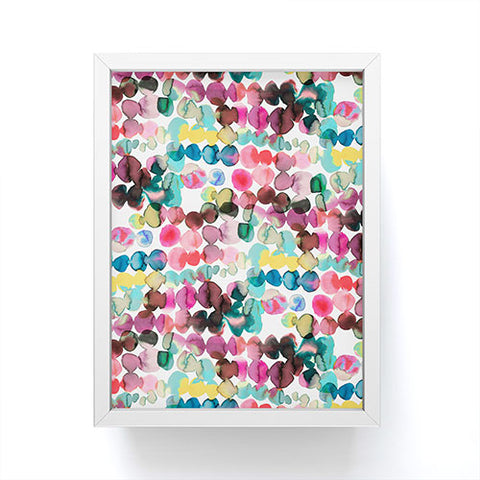Ninola Design Ink bleeding dots Framed Mini Art Print