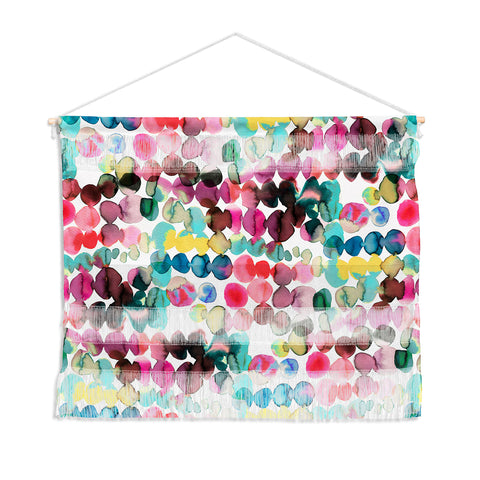 Ninola Design Ink bleeding dots Wall Hanging Landscape