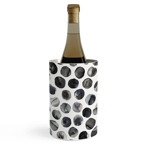 Ninola Design Ink dots Black Wine Chiller