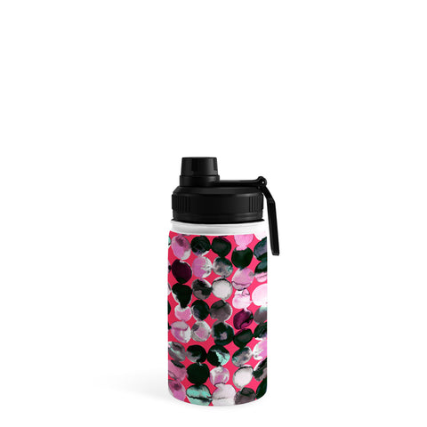Ninola Design Ink Dots Strawberry Water Bottle