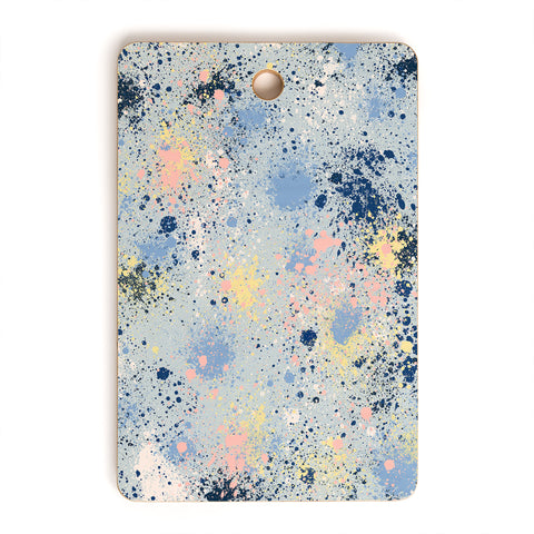 Ninola Design Ink dust texture soft blue Cutting Board Rectangle