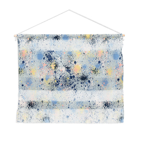 Ninola Design Ink dust texture soft blue Wall Hanging Landscape