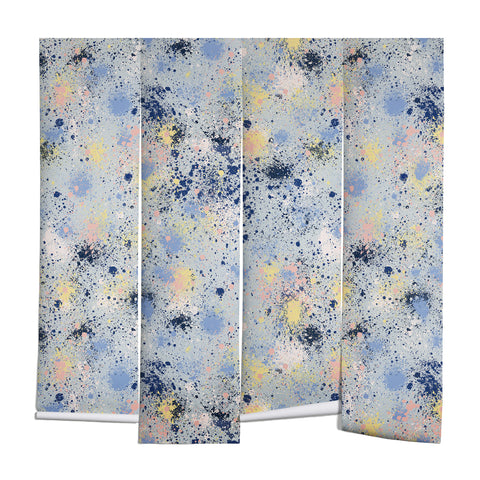 Ninola Design Ink dust texture soft blue Wall Mural