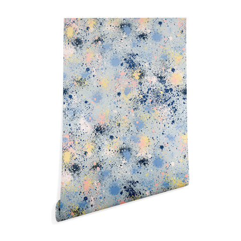 Ninola Design Ink dust texture soft blue Wallpaper