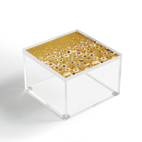 Ninola Design Ink flowers Mustard Acrylic Box