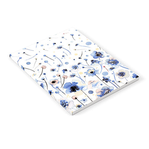Ninola Design Ink flowers Soft blue Notebook