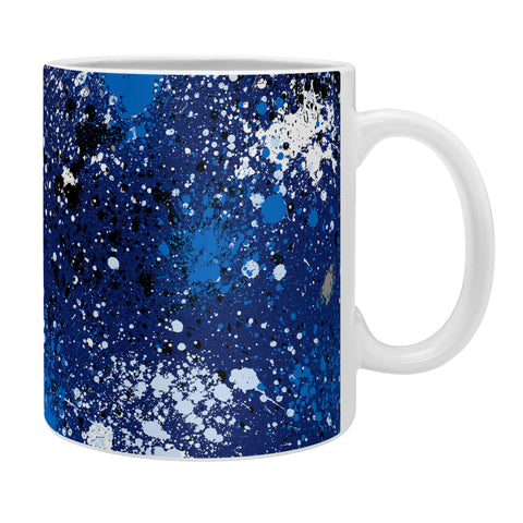 Ninola Design Ink splatter blue night Coffee Mug
